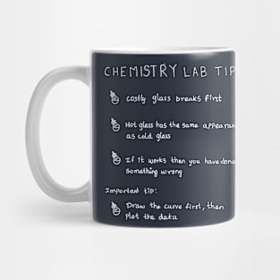 Chemistry lab tips science joke Mug